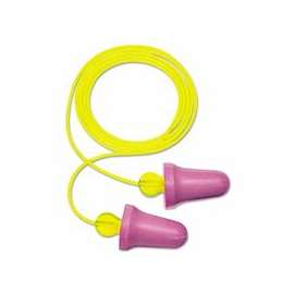 No-Touch Foam Plugs, Polyurethane, Purple, Corded