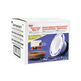 Oatey Twist-N-Set Series 43652 Closet Flange Repair Kit, 4 in Connection, PVC, White