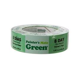Painter's Mate 667017 Painter's Tape, 60 yd L, 1.41 in W, Green