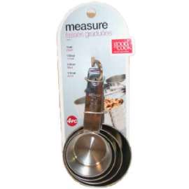 4PC SS Meas Cup Set
