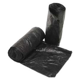 Low Density Repro Can Liners, 2.4 mil, 38" x 58", Black, 100/Carton
