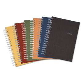 Recycled Notebook, 1 Subject, Medium/College Rule, Assorted Color Covers, 9.5 x 6, 120 Pages