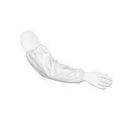 Disposable Sleeves, 18 in Long, Serged Closure, White