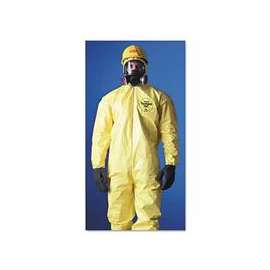 Tychem 2000 Coveralls with Attached Hood, 2X-Large, Yellow