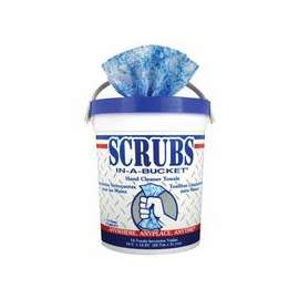 SCRUBS Hand Cleaner Towels, Wet Wipe Bucket