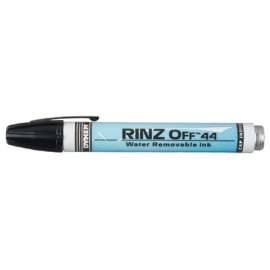 RINZ OFF 44 Water Removable Temporary Markers, Yellow, Broad