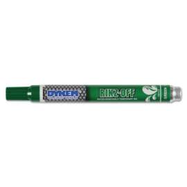 RINZ OFF Water Removable Temporary Markers, Green, Medium