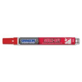SUDZ OFF Detergent Removable Temporary Markers, Red, Medium
