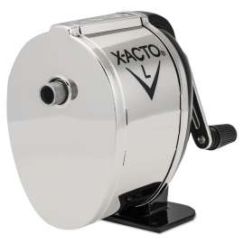 Model L Classroom Manual Pencil Sharpener, Black/Nickel-plated