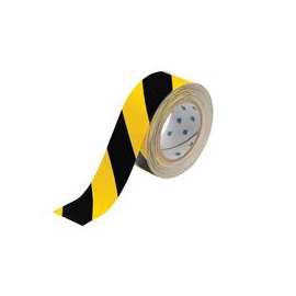 ToughStripe Floor Marking Tape, 2 in x 100 ft, Black/Yellow
