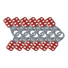 Lockout Safety Hasps, 0.4 in Dia Shackle, 1.75w x 0.35d x 4.5h, Red