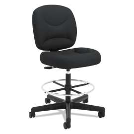 HON VL304 Mesh Back Nesting Chair, Supports Up to 250 lb, 19" Seat Height, Black Seat, Black Back, Black Base