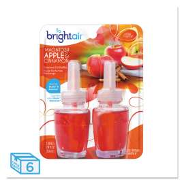 Electric Scented Oil Air Freshener Refill, Macintosh Apple/Cinnamon, 2/Pack, 6 Packs/Carton