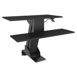 Alera - AdaptivErgo Black Sit-Stand Lifting Workstation