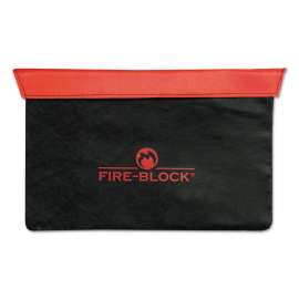 Fire-Block Document Portfolio, 15 1/2 x 10 x 1/2, Red/Black