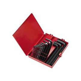 Hex-L Key Set, 18 per set, Hex Tip, Inch