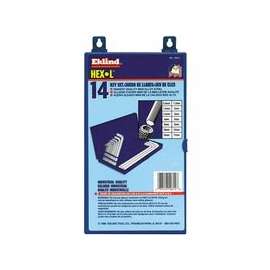 Hex-L Key Set, 14 per set, Hex Tip, Metric