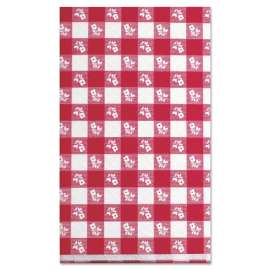 Paper Table Cover, 40" x 300ft, Red Gingham