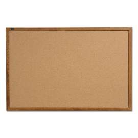 Cork Bulletin Board, 17 x 23, Oak Finish Frame