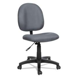 Alera Essentia Series Swivel Task Chair, Supports up to 275 lbs., Gray Seat/Gray Back, Black Base