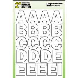 2" WHT Numb/Letter Set