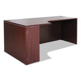 Alera - Valencia Series Mahogany Left Corner Office Desk Shell
