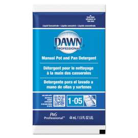 Manual Pot & Pan Dish Detergent, Original Scent, 1.5 oz Packet, 120/Carton