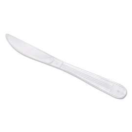 Wrapped Cutlery, 7 1/2" Knife, Heavyweight, White, 1000/Carton