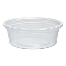 Plastic Souffle Portion Cups, 1/2 oz., Translucent, 2500/Carton