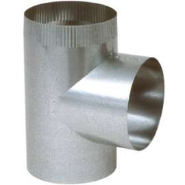 6" HVAC 30GA Straig Tee