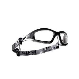 Tracker Series Safety Glasses, Clear Lens, Polycarbonate, Clear, Silver Frame