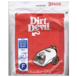 3PKDirt Devil F Vac Bag