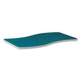 HON Build Rectangle Shape Table Top, 60w x 24d, Blue Agave