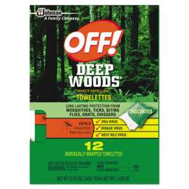 Deep Woods Towelette, 0.28 Box, Unscented, 12/Box