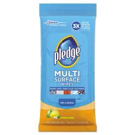 Multi-Surface Cleaner Wet Wipes, Cloth, Fresh Citrus, 7 x 10, 25/Pack, 12/Carton