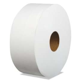 Laminated Jumbo Roll Toilet Tissue, Septic Safe, 2-Ply, White, 3.2" x 700 ft, 12/Carton