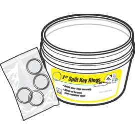 30PC 4PK 1" Split Ring