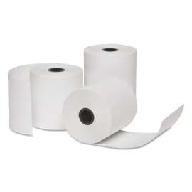 Deluxe Direct Thermal Printing Paper Rolls, 2.75" x 128 ft, White, 10/Pack