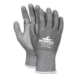 Memphis Cut Pro 92728PU Glove, Black/White/Gray, Medium, Dozen