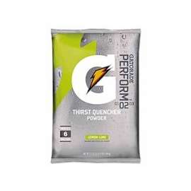 G Series 02 Perform® Thirst Quencher Instant Powder, 51 oz, Pouch, 6 gal Yield, Lemon-Lime