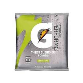 G Series 02 Perform® Thirst Quencher Instant Powder, 21 oz, Pouch, 2.5 gal Yield, Lemon-Lime