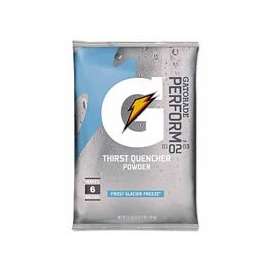 G Series 02 Perform® Thirst Quencher Instant Powder, 51 oz, Pouch, 6 gal Yield, Glacier Freeze