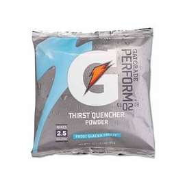 G Series 02 Perform® Thirst Quencher Instant Powder, 21 oz, Pouch, 2.5 gal Yield, Glacier Freeze