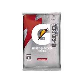 G Series 02 Perform® Thirst Quencher Instant Powder, 51 oz, Pouch, 6 gal Yield, Fruit Punch