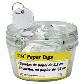 25PC 5PK1-1/4"Paper Tag