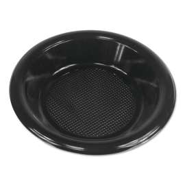 Hi-Impact Plastic Dinnerware, Bowl, 10-12 oz, Black, 1000/Carton
