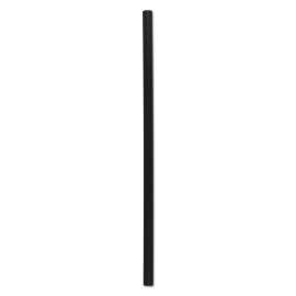 Giant Straws, 7 3/4", Black, 1500/Carton
