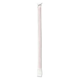 Wrapped Giant Straws, 7 3/4", Red, 2000/Carton