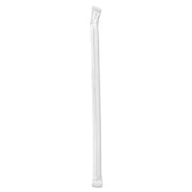 Wrapped Jumbo Straws, 7 3/4", Clear, 2000/Carton