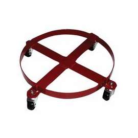 Welded Drum Dolly, 4-Wheel, 800 lb, 6 1/4 in h x 30 1/2 in w